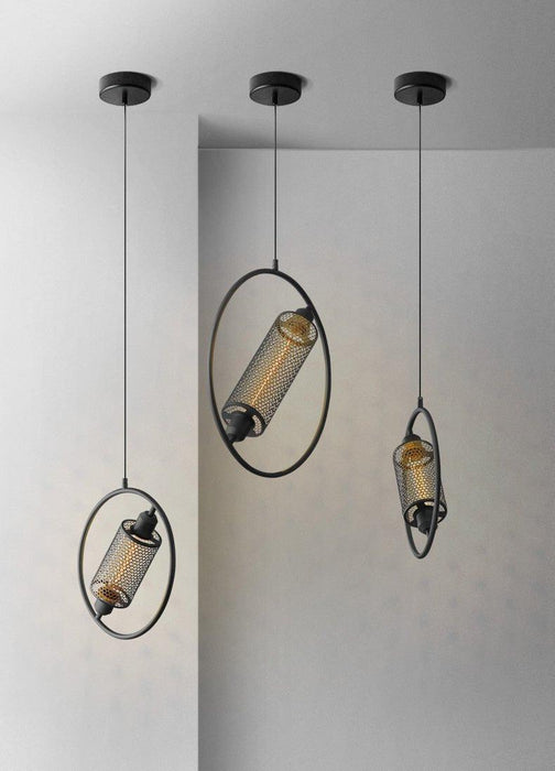 Chiswick Hoop Minimalist Brass Fitting Pendant Light.