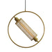 Chiswick Hoop Minimalist Brass Fitting Pendant Light - DWHOME