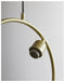 Chiswick Hoop Minimalist Brass Fitting Pendant Light.