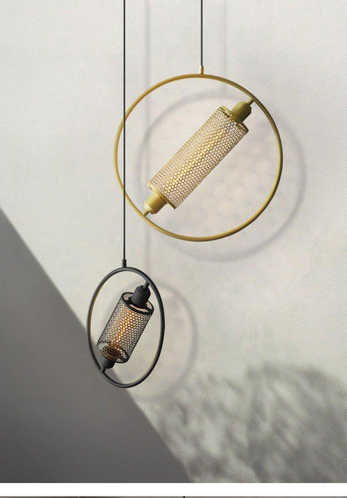 Chiswick Hoop Minimalist Brass Fitting Pendant Light.