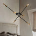 Circa Black Industrial Pendant Light With Brass Fitting.