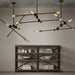 Circa Black Industrial Pendant Light With Brass Fitting.