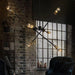 Circa Black Industrial Pendant Light With Brass Fitting.