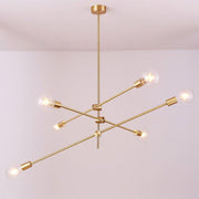 Circa Brass Line burst Mid Century Pendant Light-DWHOME