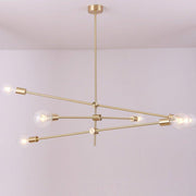 Circa Brass Line burst Mid Century Pendant Light-DWHOME