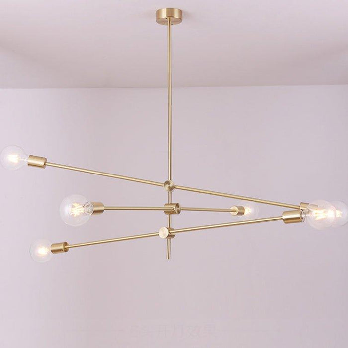 Circa Brass Line burst Mid Century Pendant Light.