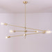 Circa Brass Line burst Mid Century Pendant Light.