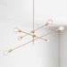 Circa Brass Line burst Mid Century Pendant Light.