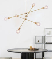 Circa Brass Line burst Mid Century Pendant Light-DWHOME