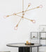 Circa Brass Line burst Mid Century Pendant Light.