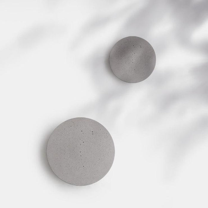 Cirrus Concrete Round Minimalist Wall Light - DWHOME