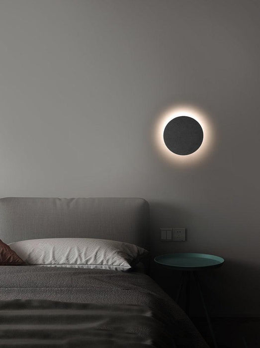 Cirrus Concrete Round Minimalist Wall Light - DWHOME