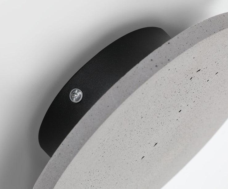 Cirrus Concrete Round Minimalist Wall Light - DWHOME