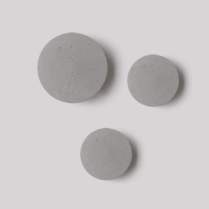 Cirrus Concrete Round Minimalist Wall Light - DWHOME