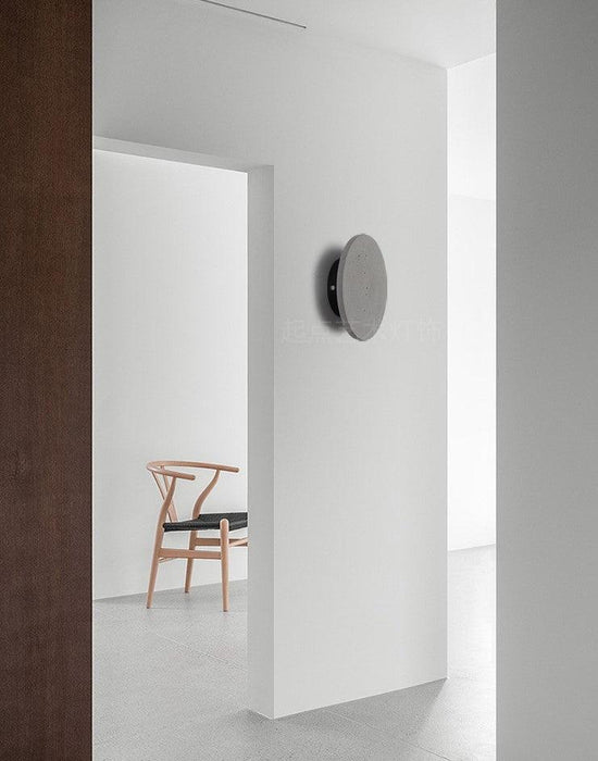 Cirrus Concrete Round Minimalist Wall Light - DWHOME