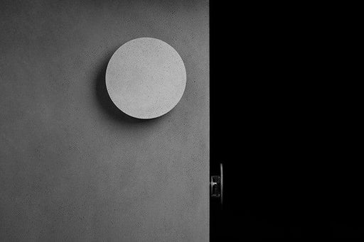 Cirrus Concrete Round Minimalist Wall Light.