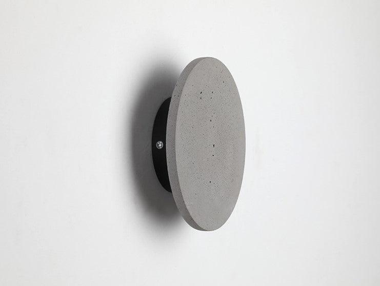 Cirrus Concrete Round Minimalist Wall Light - DWHOME