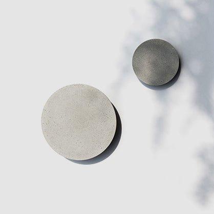 Cirrus Concrete Round Minimalist Wall Light.