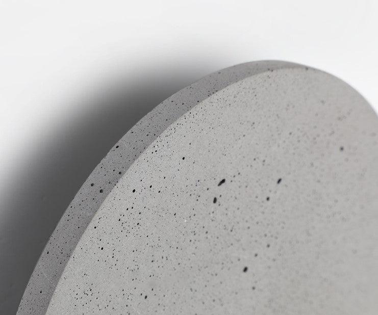 Cirrus Concrete Round Minimalist Wall Light - DWHOME