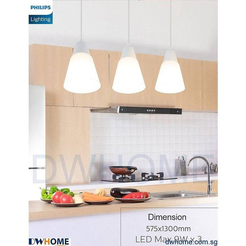 CL301 [SG Seller] Philips Dining Pendant Light Three Header Golden Ratio Body Deisgn Modern-DWHOME