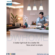 CL301 [SG Seller] Philips Dining Pendant Light Three Header Golden Ratio Body Deisgn Modern-DWHOME