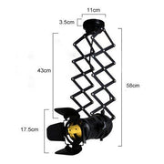 Classic Hollywood spotlight ceiling light (retractable)-DWHOME