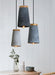 Coburg Wooden Top Concrete Shade Pendant Light.