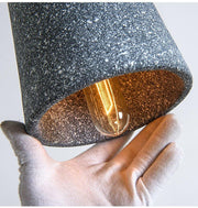 Coburg Wooden Top Concrete Shade Pendant Light-DWHOME