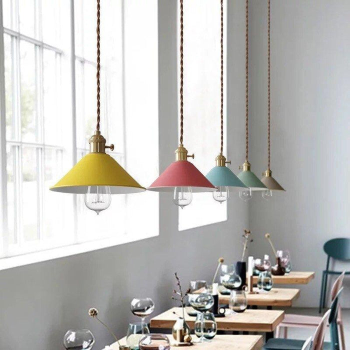 Colorful Cone Pendant Lights.