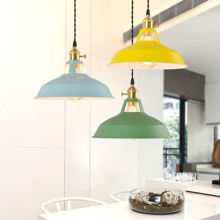 Colorful Lid Pendant Lights.