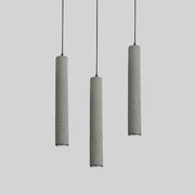 Long Concrete Pipe Minimalist Line Pendant Light-DWHOME