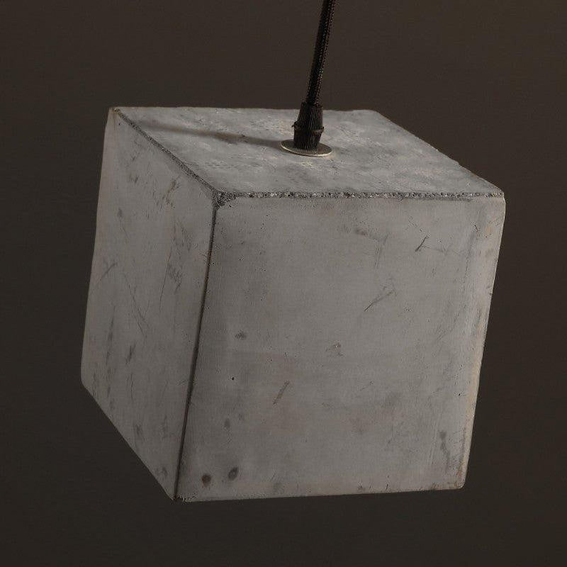 Concrete Odense Cube Pendant Light-DWHOME