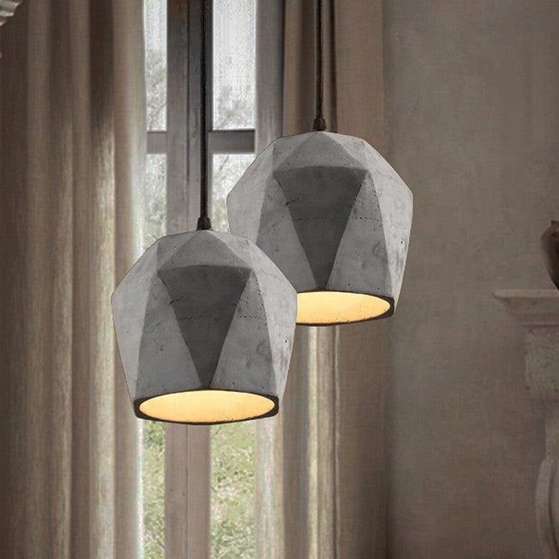 Concrete Odense Gem Pendant Light-DWHOME