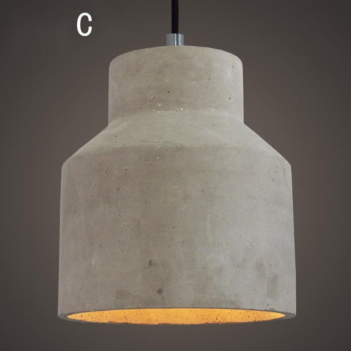 Concrete Oslo Minimalist Pendant Light.