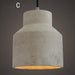 Concrete Oslo Minimalist Pendant Light.