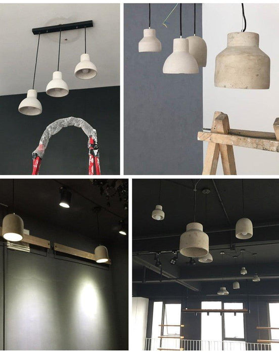 Concrete Oslo Minimalist Pendant Light.