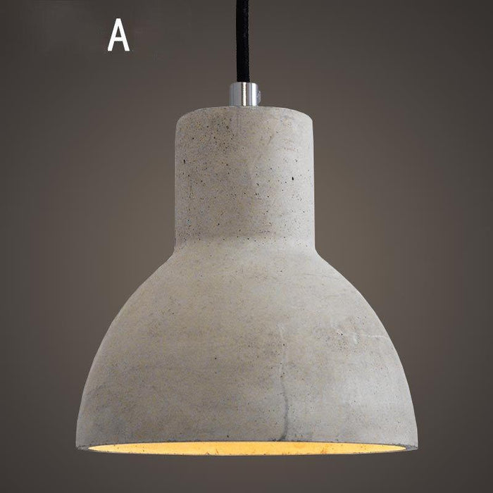 Concrete Oslo Minimalist Pendant Light.