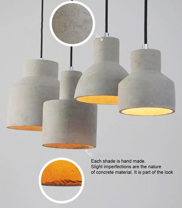 Concrete Oslo Minimalist Pendant Light.