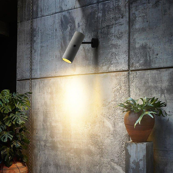 Concrete Pipe Minimalist Line Wall Light.