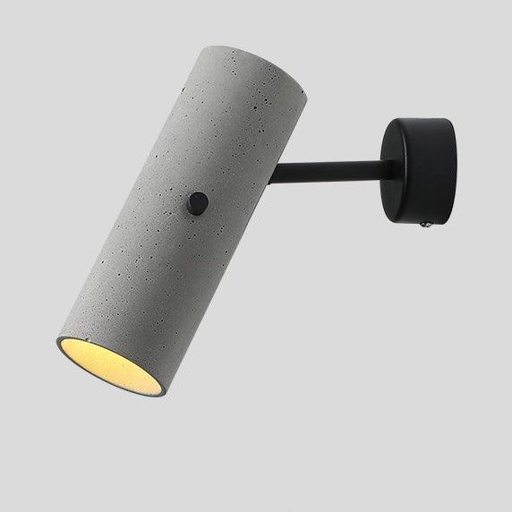 Concrete Pipe Minimalist Line Wall Light.