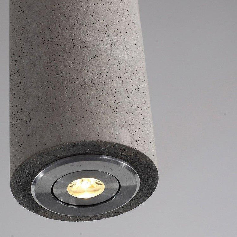 Concrete Pipe Pendant Light-DWHOME