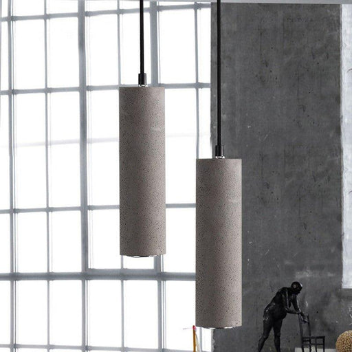 Concrete Pipe Pendant Light.