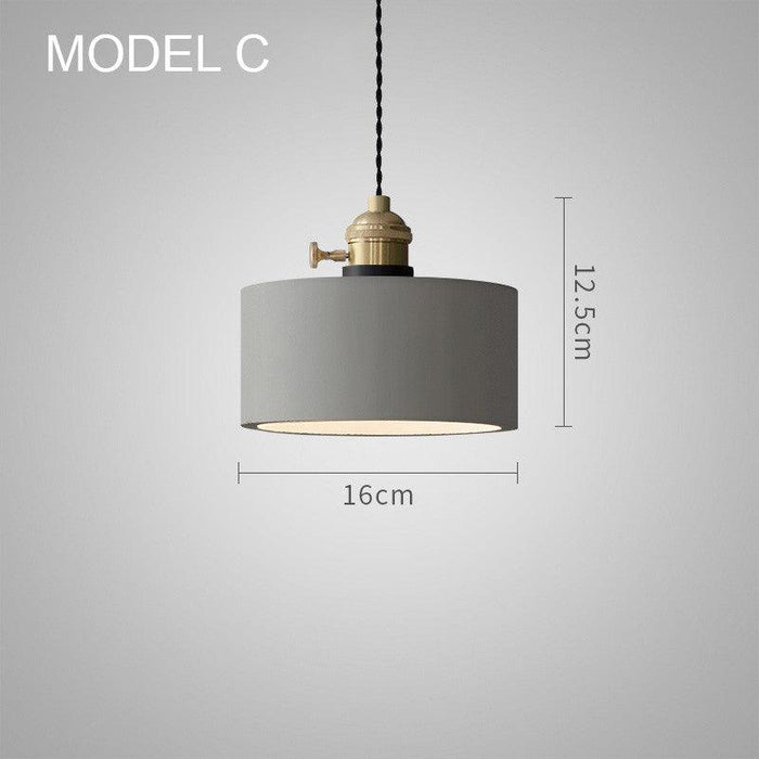 Concrete Vasa Minimalist Pendant Light - DWHOME