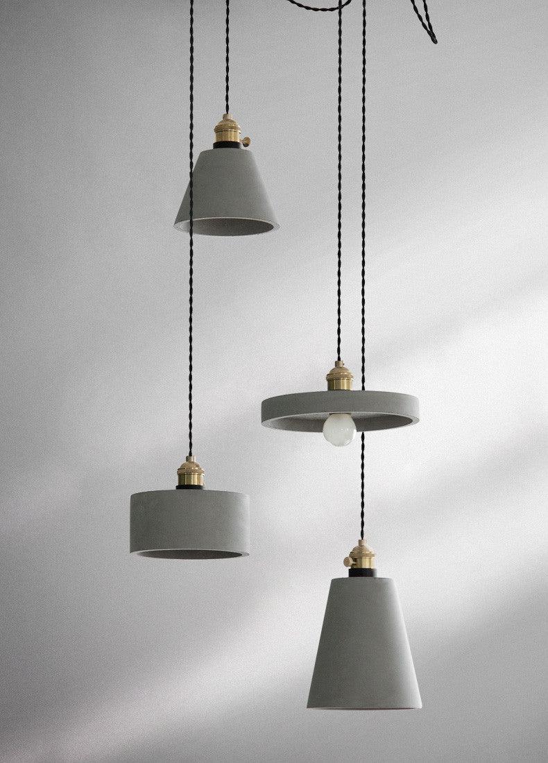 Concrete Vasa Minimalist Pendant Light-DWHOME