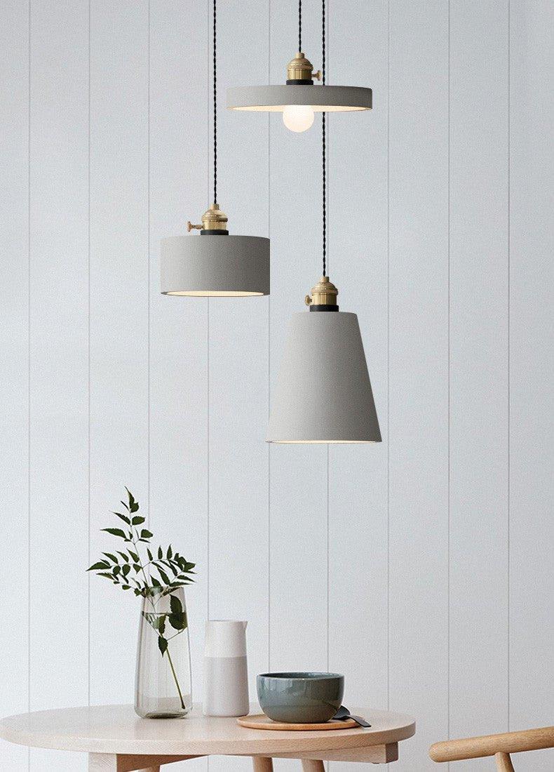 Concrete Vasa Minimalist Pendant Light-DWHOME