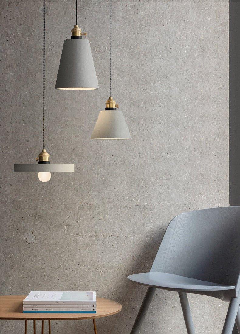 Concrete Vasa Minimalist Pendant Light-DWHOME