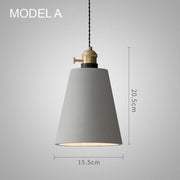 Concrete Vasa Minimalist Pendant Light-DWHOME
