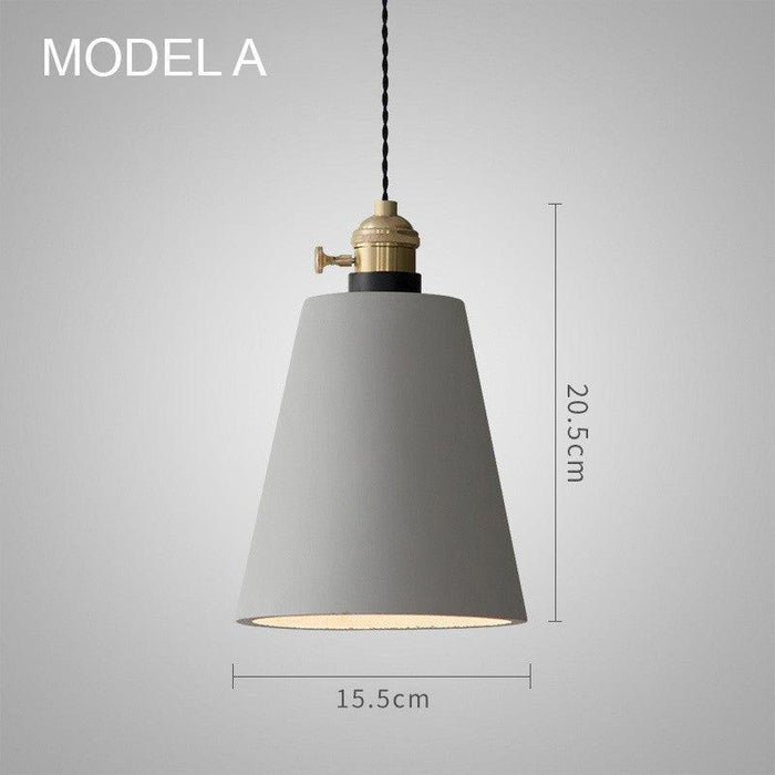 Concrete Vasa Minimalist Pendant Light - DWHOME