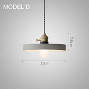 Concrete Vasa Minimalist Pendant Light-DWHOME