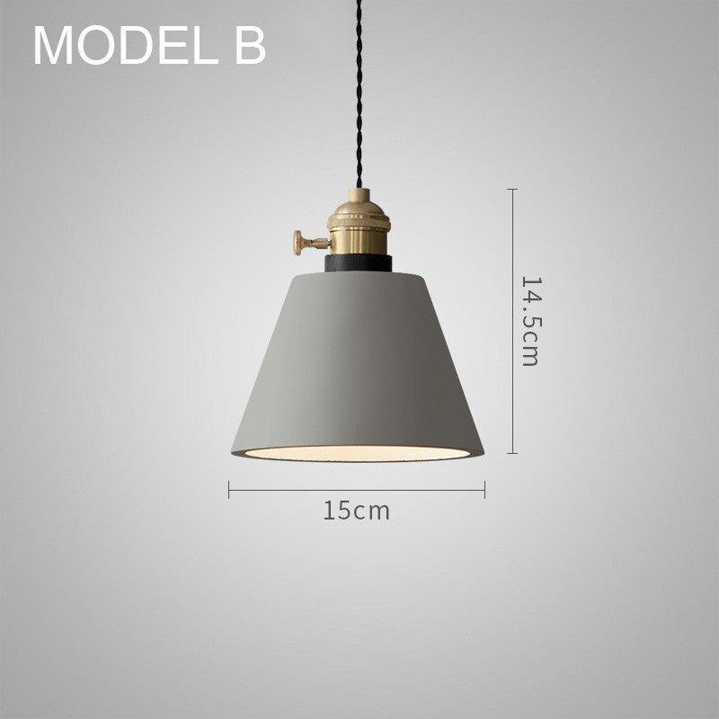 Concrete Vasa Minimalist Pendant Light-DWHOME